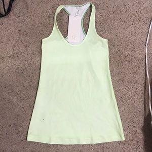 Lululemon tank neon green NWT